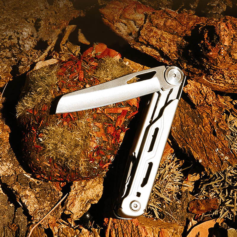 Multi-Functional Folding Knife with Emergency Glass Breaker and Wire Stripper