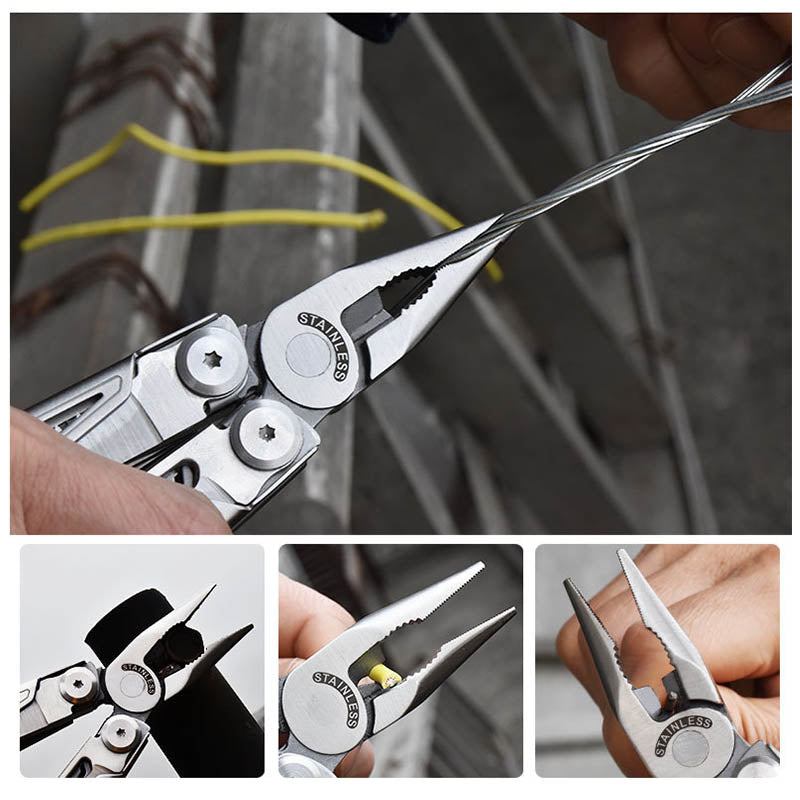 Stainless Steel Folding Multi-tool Outdoor Knife Pliers