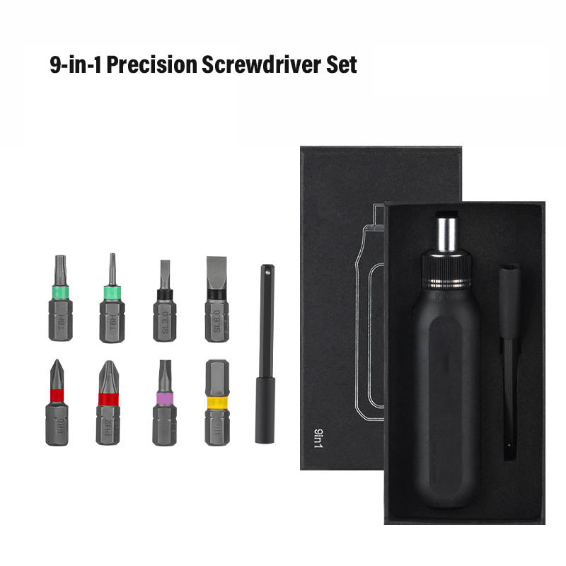 Home Repair Tool Kit - Cross and Flat Socket Set with Ratchet Screwdriver