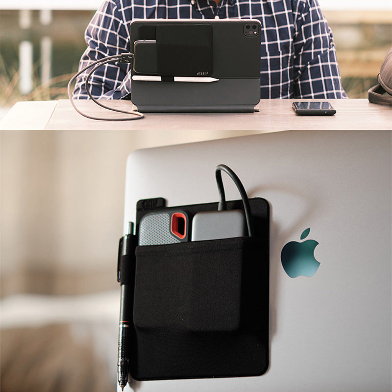 Portable Laptop Adhesive Digital Accessories Organizer - Mini Miscellaneous Bag