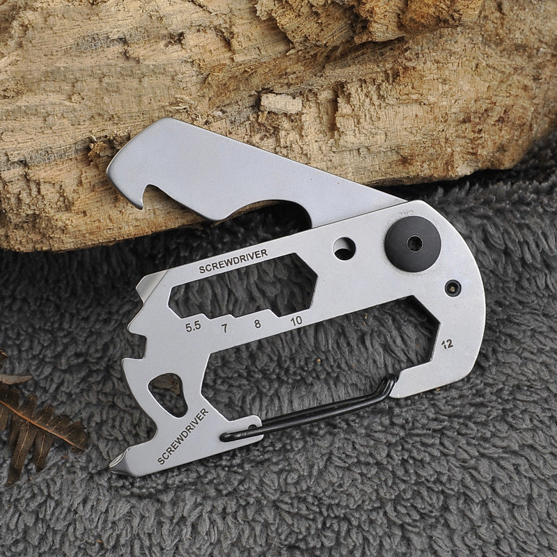 High-Precision Stainless Steel EDC Mini Tool - Portable Outdoor Multi-functional Combination Tool