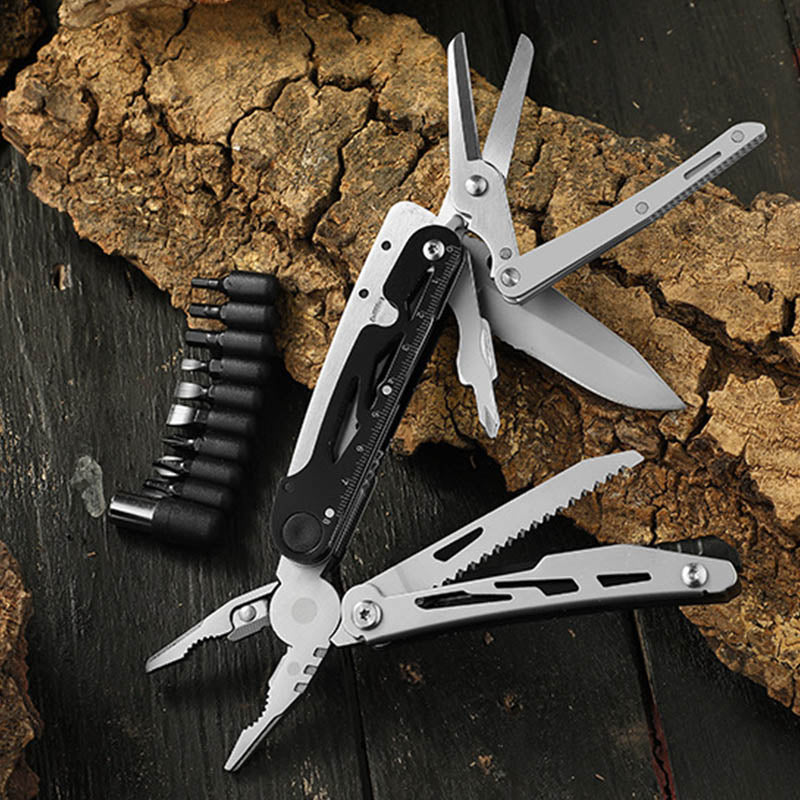 Multi-Functional Pliers with Folding Knife and 12-in-1 Tool Set