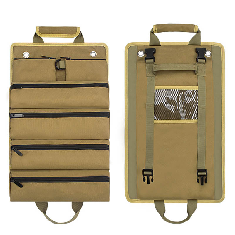 Portable Electrician Carpenter Canvas Tool Bag Car Hardware Tool Bag