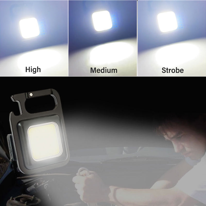Outdoor USB Mini Keychain Light - COB Work Light, Car Repair Light, Emergency Night Light