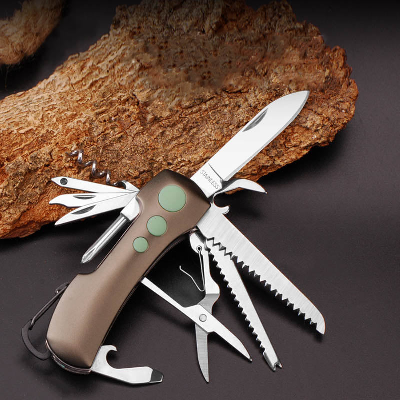 Multi-functional Folding Knife for Outdoor Camping and EDC