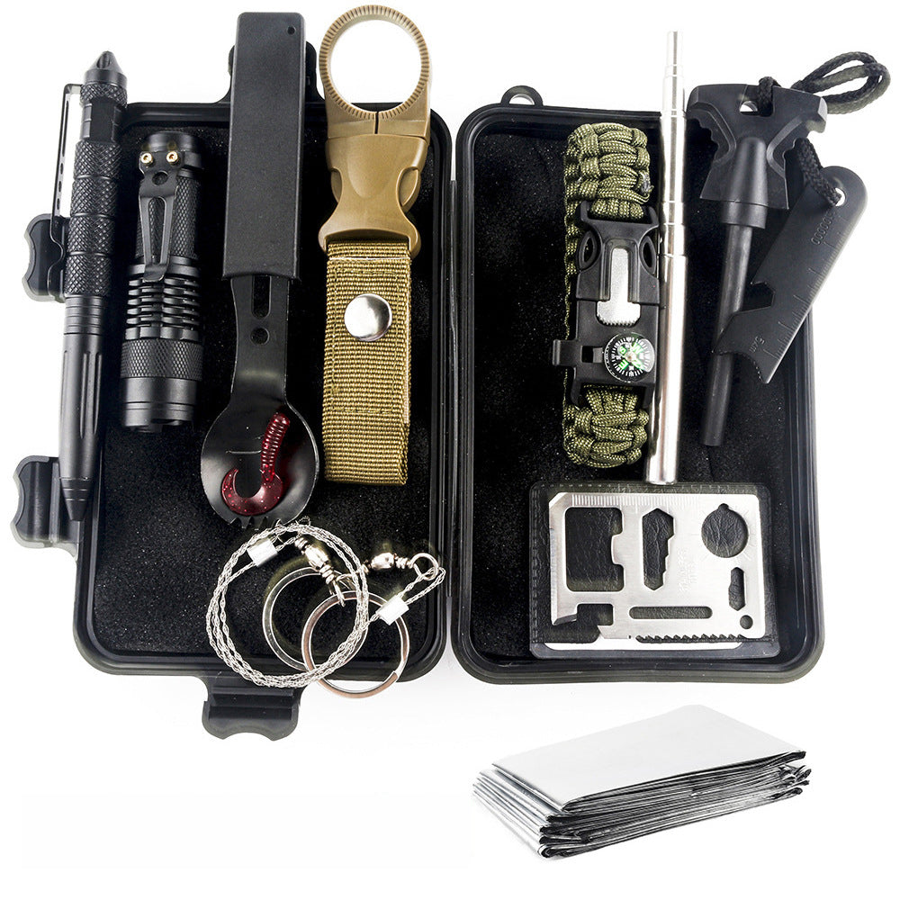 Wilderness Survival Multi-Tool Kit - Essential for Emergency and Outdoor Adventures