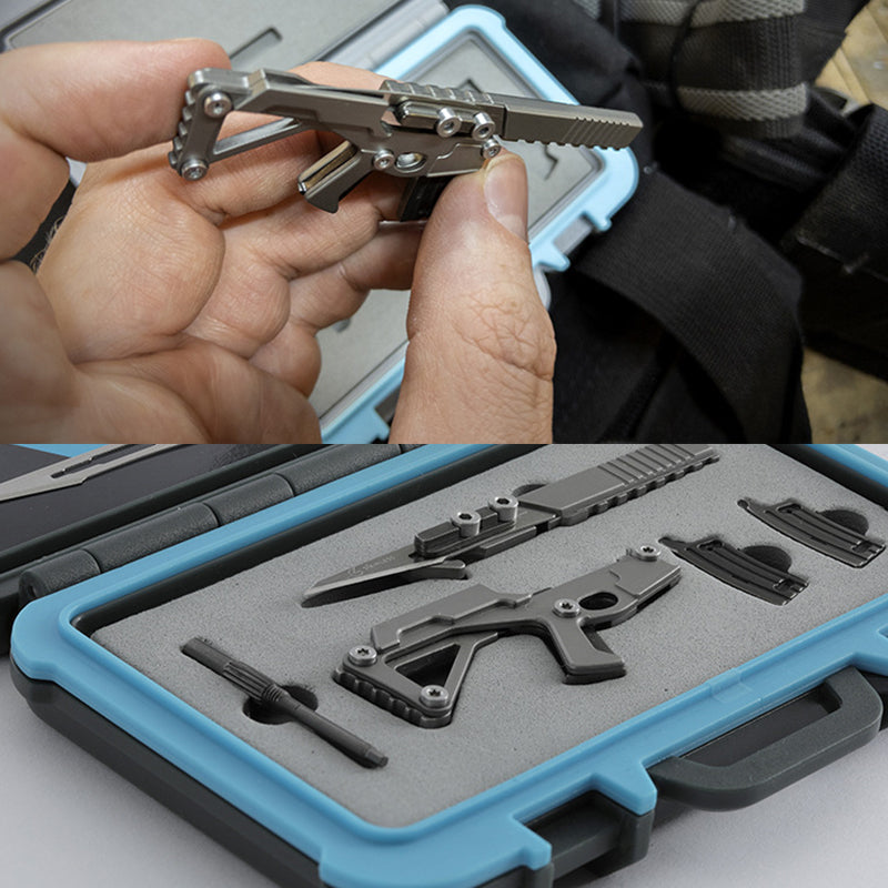 Multi-purpose Military Gun-shaped Outdoor Tool Set - Portable Pocket Knife