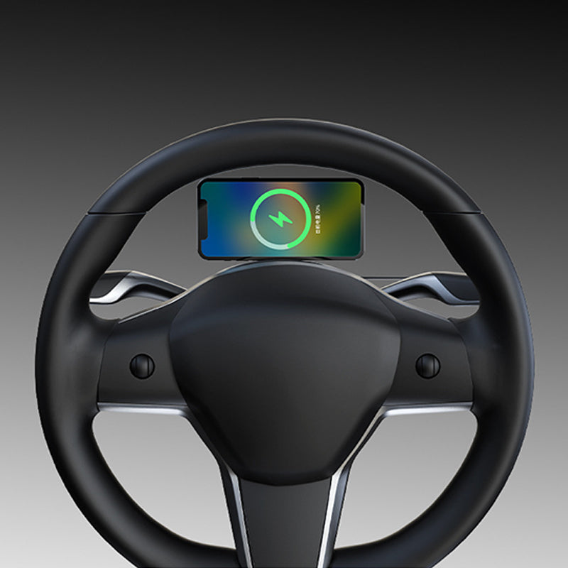 Magnetic Phone Holder with Wireless Charging for Tesla Model 3/Y Car Navigation