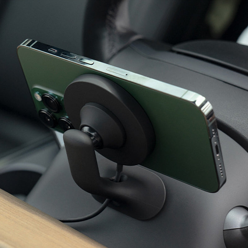Magnetic Phone Holder with Wireless Charging for Tesla Model 3/Y Car Navigation