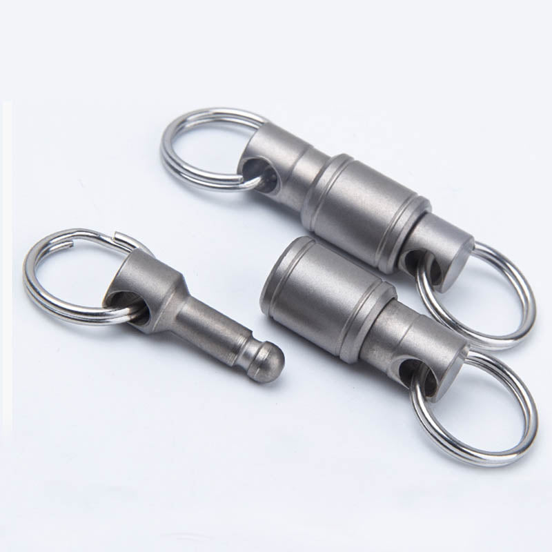 Titanium Quick Release Keychain with Swivel Keyring