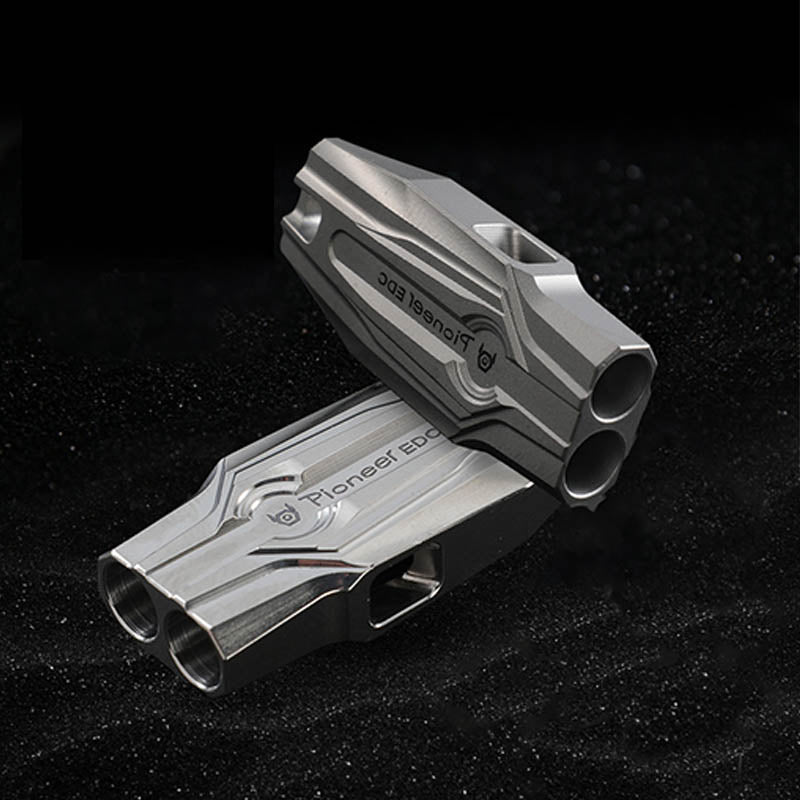 Titanium High-Decibel Dual Tube Whistle